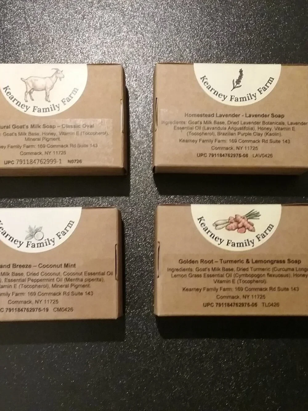 The Garden & Spa Harvest Collection - Botanical Oval Goat Milk Soap (4-Bar Set)